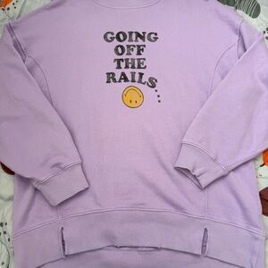 Aerie Lavender Graphic Sweatshirt